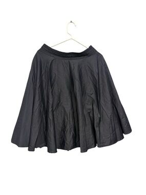 Odille Anthropologie Black Full Circle Midi Skirt size 4.